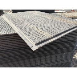 Plaques de protection de sol stabilisé - PVC mou recyclé, 24 kg, 19 tonnes/m²  - Disponible en vente et en location -Remopla (120)