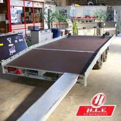 Remorque porte-engins professionnelle Hapert Indigo - 4,55 m de longueur utile, PTAC 3500 kg