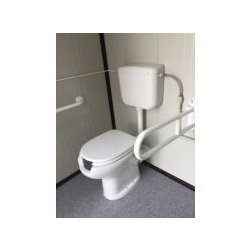 Monobloc wc pmr + 2 urinoirs ext raccordable 205cm x 205cm x 247cm