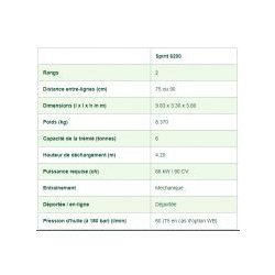 Arracheuse de pomme de terre spirit 6200 - avr bvba - puissance 66 kw - capacité de la trémie 6 tonnes