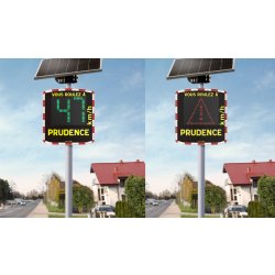 Radars pédagogiques EVOLIS Mobility - Alimentation solaire, électrique ou hybride