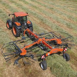 RA2064 - Andaineurs double rotor compact Kubota - largeur de travail 6,20 à 7,80 m - châssis robuste et durable