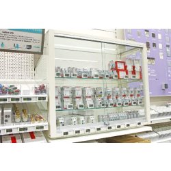 Vitrines idéal phytosanitaire - structure en acier avec portes en verre clair 6mm et serrure à clé