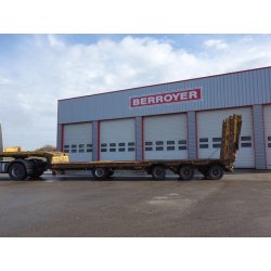 Remorque porte-engins NICOLAS - Référence 6194 - 4 essieux directionnels hydrauliques - PTC 68,20T