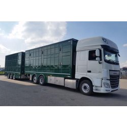 Bba32 - remorque bétaillère - carrozzeria pezzaioli - essieux jumelés simples fixes de 10000 kg