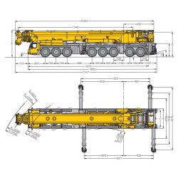 Ltm 1650-8.1 grues automotrices - liebherr - capacité de charge max 700 t