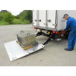 Z SZD 75/100 - Hayon élévateur Hiab Zepro - Capacité 750 à 1000 kg - Plateforme repliable double