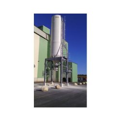 Silo industriel sur portique en acier galvanisé 4 pieds, capacité jusqu'à 200 m3 - ROUSSEAU
