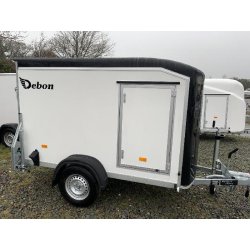 Remorque fourgon en polyester composite DEBON Non-Freinée - C255 V2 - PTAC : 500 ou 750 Kg - 255x125xH155 cm - Référence C255 Sans Frein