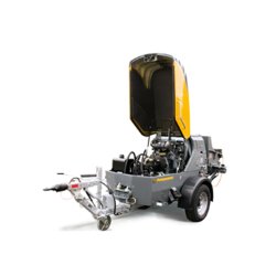 Pompe à béton Putzmeister P 718 - débit max. 18 m3/h, pression max. 70 bar, moteur Diesel Deutz 34,5 kW