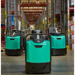 Chariot élévateur préparateur de commandes Velia ES OPB20N2XP - fourches ciseaux et plateforme - 2000 kg