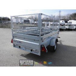 Remorque polyvalente Lider Robust 2m50 - 1 essieu freiné - PTAC : 1300 kg - 253 x 134 x H50 cm - Référence 34392