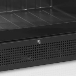 Vitrine réfrigérée noire scu1425 frameless TEFCOLD
