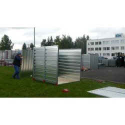 CONTAINER CHANTIER - CONTENEUR DE STOCKAGE 2,2M BUNGALOW GALVANISÉ DÉMONTABLE