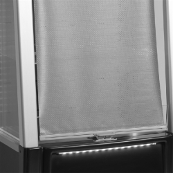 Vitirine réfrigérée murale ouverte avec basse 640mm Profondeur 640mm ODC60 BLACK TEFCOLD