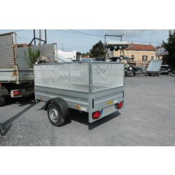 Remorque sans frein Humbaur HA 752113 - bâche plate ou haute, alu et acier - 1376 kg