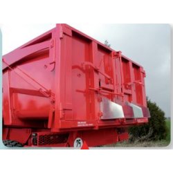 Remorque agricole standard B180BV Delaplace - charge 18 tonnes - flèche avec sécurité, béquille hydraulique et rehausses