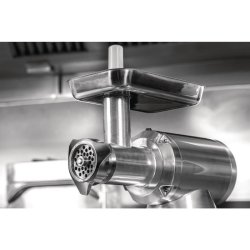Hachoir à viande professionnel Buffalo - usage intensif - 250 kg/heure - 230 V - acier inoxydable AISI 304