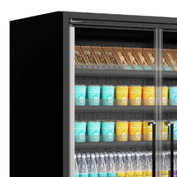 Vitrine réfrigérée pour supermarché Galaxy+ GP10FGD Black L1018mm 43813 TEFCOLD