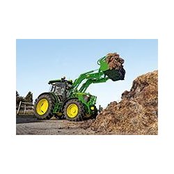 6115RC Tracteur agricole - John Deere - 115 ch nominal + 10 ch surpuissance - moteur 4,5L avec 4 cylindres