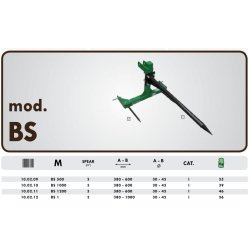 BS 500 pique-bottes - Geo - 3 fourches - 380 mm - 35 kg