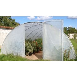 Serres tunnel à structure classique en acier galvanisé avec toiture anti-UV - Plusieurs dimensions disponibles