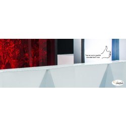 Banque d'accueil lumineuse Alpa - MDD - Blanc brillant