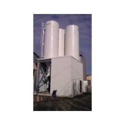 Silo de stockage industriel en terrasse avec système de pesage - Capacité jusqu'à 200 m3 - ROUSSEAU