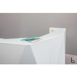 Banque d'accueil droite Alpa - MDD - Gris brillant