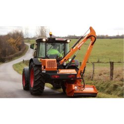 Malinia broyeur forestier - Noremat - bras droit - hauteur maxi sur haie 2,43 m - portée horizontale 4,20 m