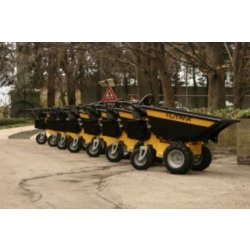 DT-300E brouette à moteur - Alitrak - 300 kg - 3 roues, structure robuste en acier, mécanisme semi-automatique