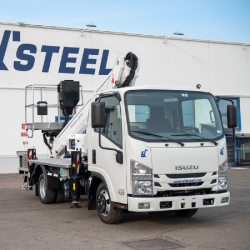 Nacelle sur Camion SCORPION 16 / 16 PRO idéale pour vos travaux en hauteur avec une hauteur de 16 m en Alpes -  disponible en achat neuf et en location de courte à longue durée