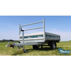 Benne DEBON PW0 LUX - 245 x 160 CM - 1300 Kg - 1 essieu freiné - pompe électrique - PW0 LUX 1300