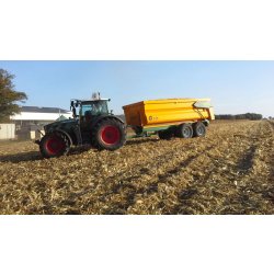 G 140 Benne agricole monocoque - Gourdon SA - charge 14T - essieux boggie et acier SSAB Domex 500