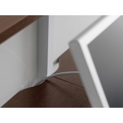 Banque d'accueil d'angle modulaire, idéale pour les espaces d'accueil professionnels - QUADRA