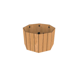 Jardinière - Acier traité anticorrosion - Florim HPL