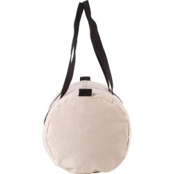 Sac fourre-tout en toile de coton - Kimood - Réf: KI0632 - 310 g/m² - Fermeture zippée - Couleur Natural/Black