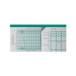 Everplax - clôture grillagée - Cavatorta - rouleaux 25 m - galvanisé et plastifié avec triple fil ondulé