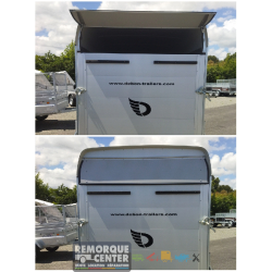 Remorque fourgon composite polyester DEBON C300 ROADSTER - PTAC : 1300 Kg - 300x150xH197 cm - Fourgon simple essieu freiné