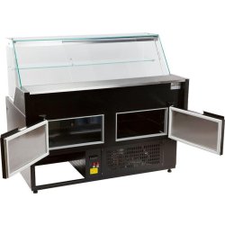 Vitrine réfrigérée Morris 2.5 - 2 portes, noir, 1.7 m², statique, R 290
