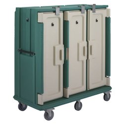 Chariot de distribution plateaux repas - adapté aux environnements haute sécurité - capacité 30 plateaux