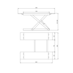 Pont à ciseaux mobile / pont à pneus 220V - CE - 4100kg -OreikO HYCD410