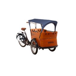 Triporteur électrique Babboe Curve-E - Transport jusqu'à 4 enfants - 7 vitesses - Freins hydrauliques