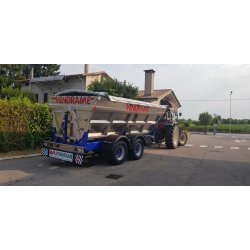 VBCU 140 - Remorque à 2 essieux avec cuve en acier inoxydable - Vendrame - Capacité 14 m³ - Charge 1400 kg