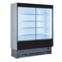 Vitrine Murale Laquée 1975mm P.650 Avec Portes Coulissantes - VULCANO