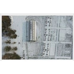Serre tunnel maraîchère professionnelle à bâche enterrée - Longueur 6 m - TMC60010