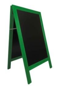 Chevalet Ardoise cadre bois - 1270 x 750 mm, Écriture feutre ou craie, Extérieur, Fabrication française_4