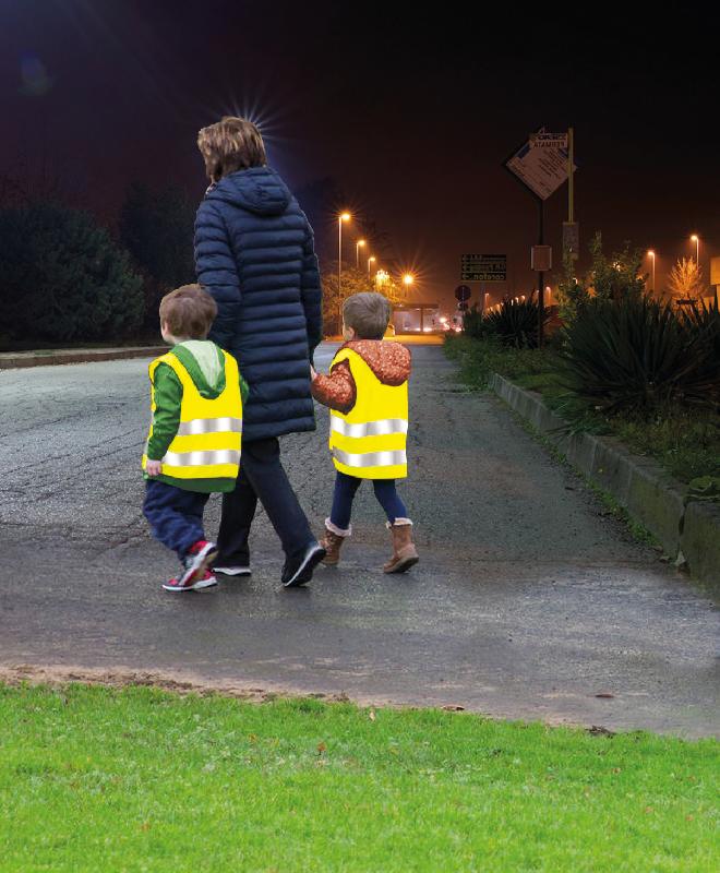 LAMPA - Gilet de sécurité enfant - Réfléchissant, taille universelle 45x42cm, ajustable - 936497_4