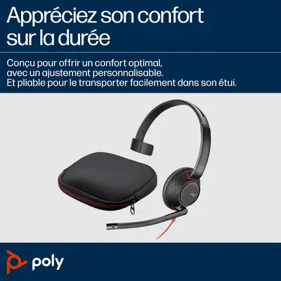 Micro-casque monaural USB-C Poly Blackwire 5210 + prise 3,5 mm + adaptateur USB-C/A (lot)_4