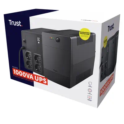 Trust Paxxon alimentation d'énergie non interruptible 1 kVA 600 W 4 sortie(s) CA_4